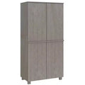 vidaXL HAMAR Wardrobe Light Gray 35x19.7x70.9 Solid Wood Pine