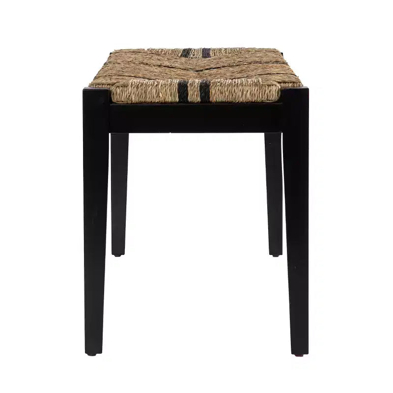 Banc en jonc de mer - Noir