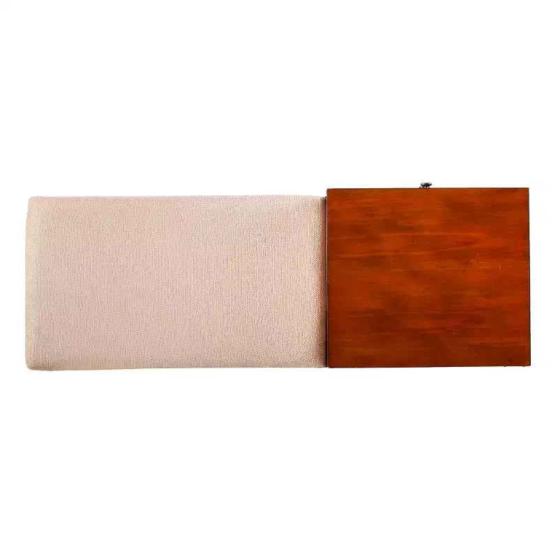 Banc rembourré avec rangement - Marron