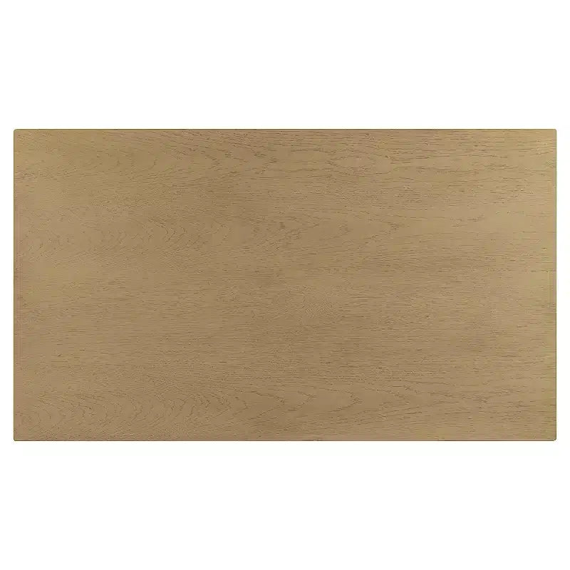 Table basse moderne en bois de 55 po avec 2 étagères de rangement ouvertes