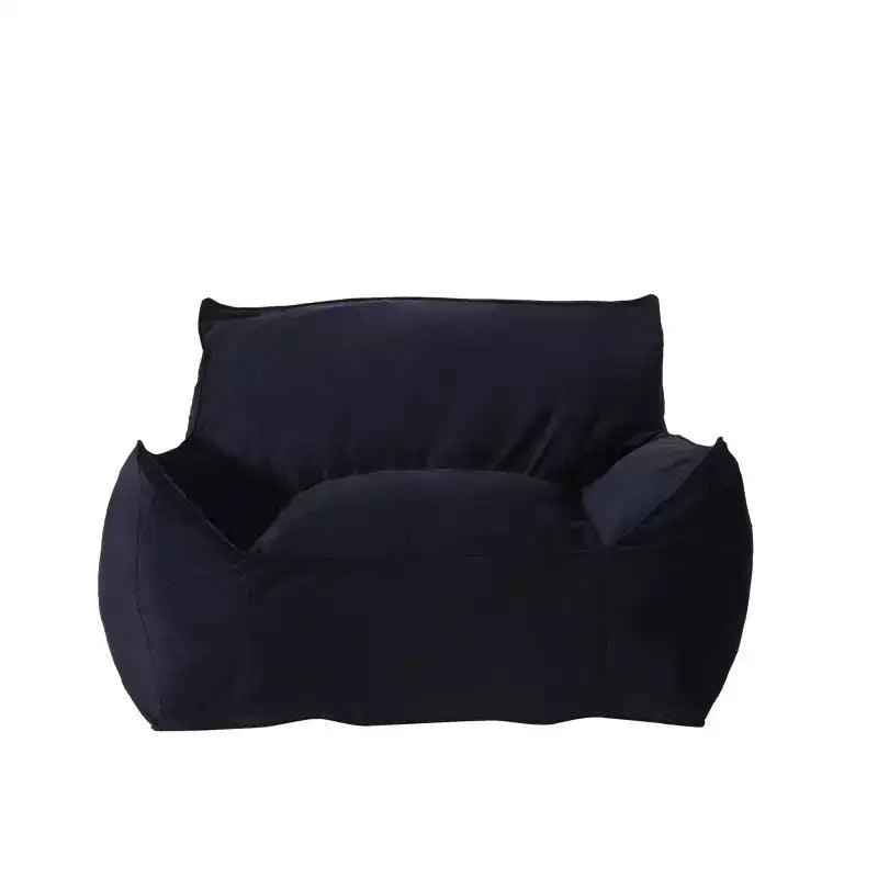 Fauteuil poire 43" en velours avec accoudoirs