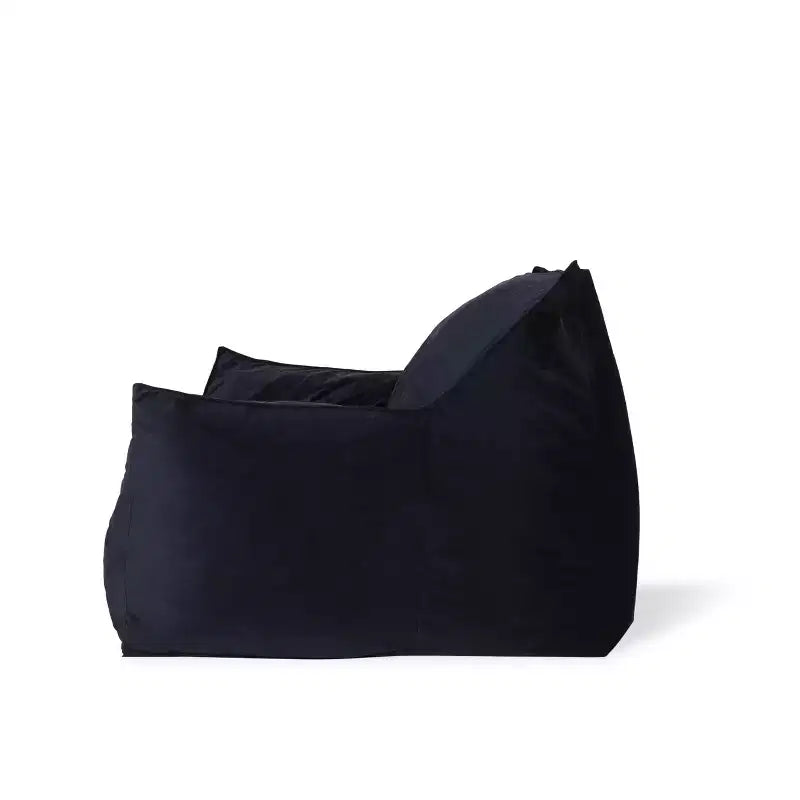Fauteuil poire 43" en velours avec accoudoirs