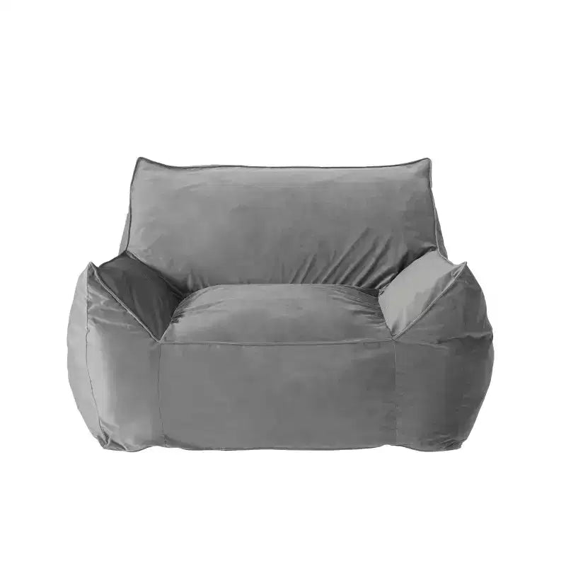 Fauteuil poire 43" en velours avec accoudoirs