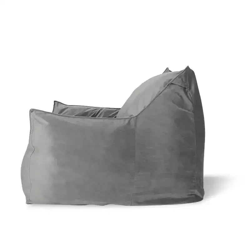 Fauteuil poire 43" en velours avec accoudoirs