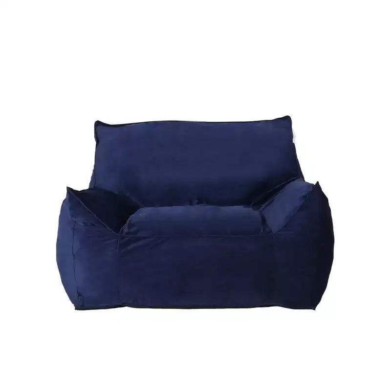 Fauteuil poire 43" en velours avec accoudoirs