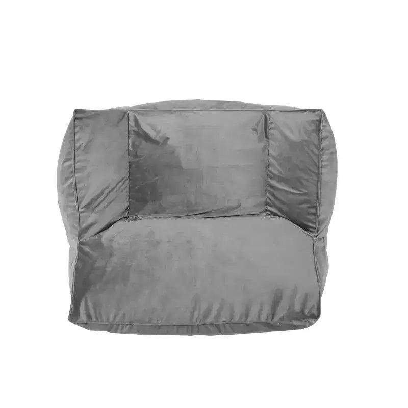 Fauteuil poire 43" en velours avec accoudoirs