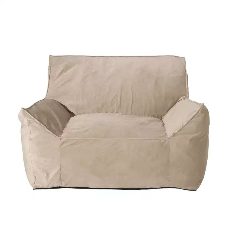 Fauteuil poire 43" en velours avec accoudoirs
