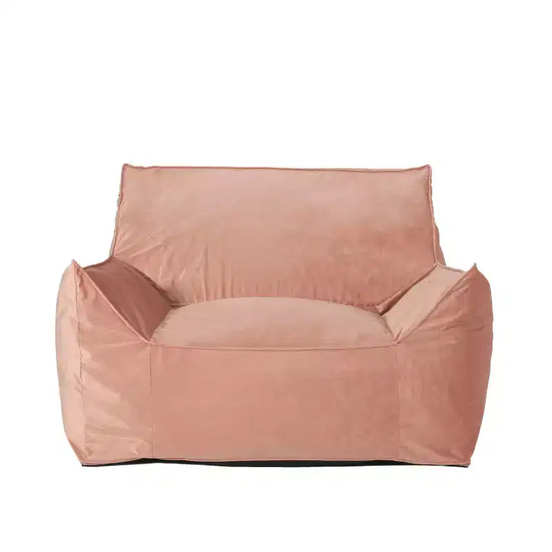 Fauteuil poire 43" en velours avec accoudoirs
