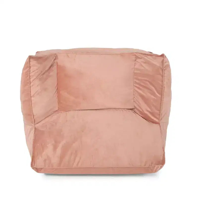 Fauteuil poire 43" en velours avec accoudoirs