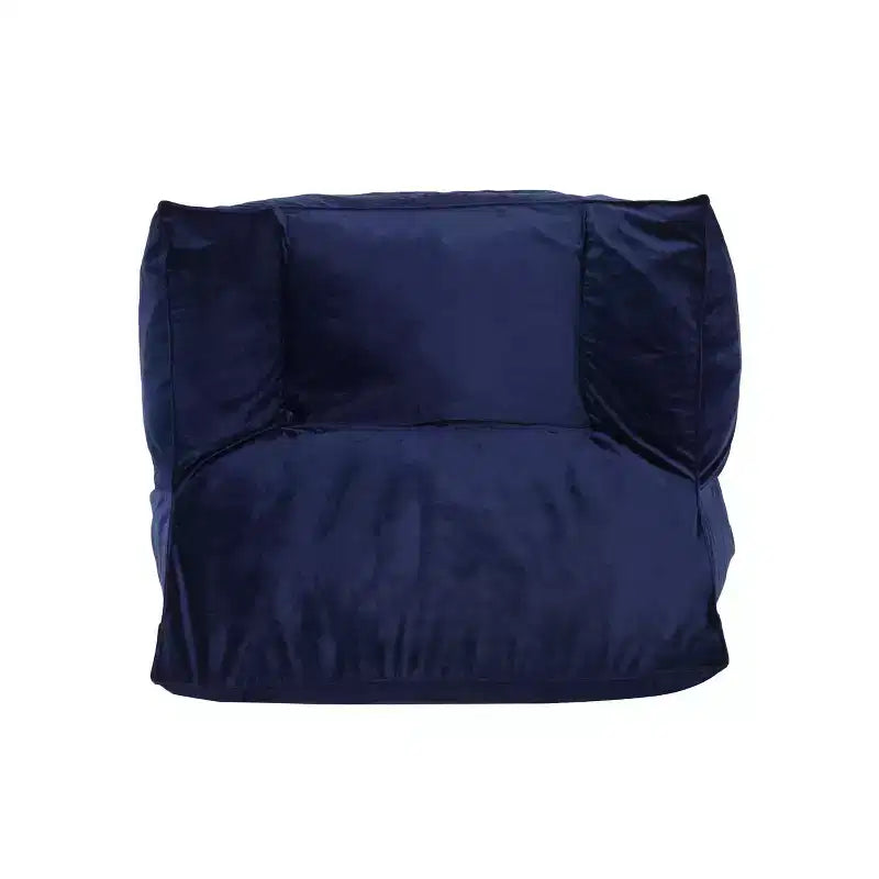 Fauteuil poire 43" en velours avec accoudoirs