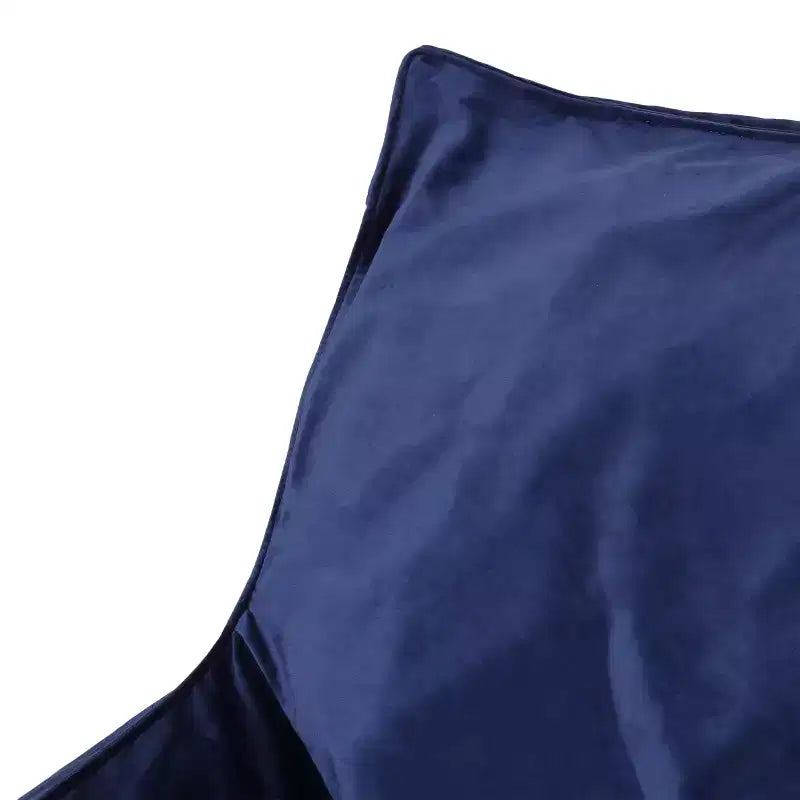 Fauteuil poire 43" en velours avec accoudoirs