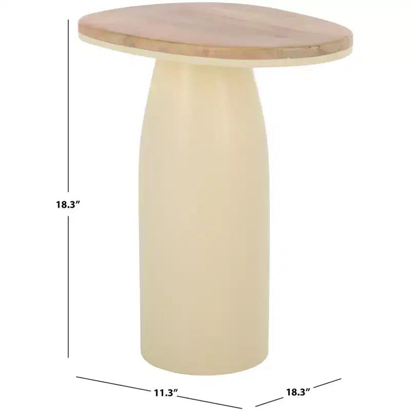 Table d'appoint en bois et laque