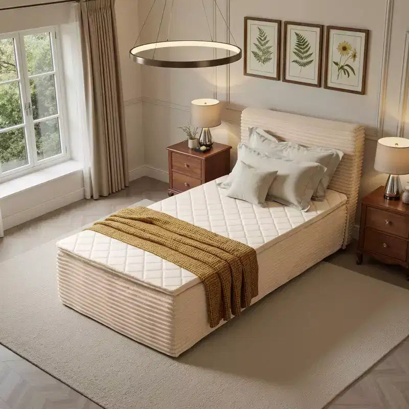 Matelas jumeau en peluche - Aucun assemblage requis, isolation du mouvement et sommeil rafraîchissant et respirant