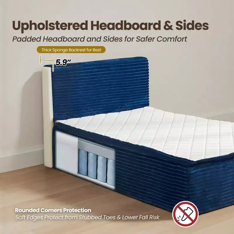 Matelas jumeau en peluche - Aucun assemblage requis, isolation du mouvement et sommeil rafraîchissant et respirant
