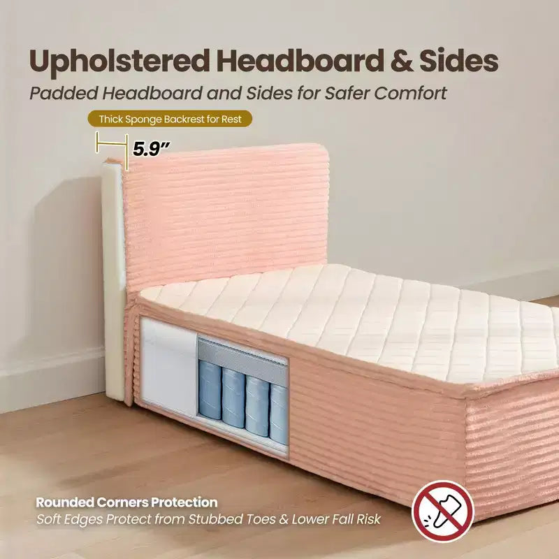Matelas jumeau en peluche - Aucun assemblage requis, isolation du mouvement et sommeil rafraîchissant et respirant