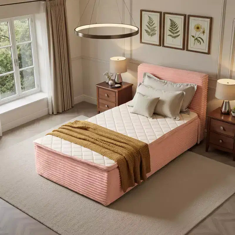 Matelas jumeau en peluche - Aucun assemblage requis, isolation du mouvement et sommeil rafraîchissant et respirant