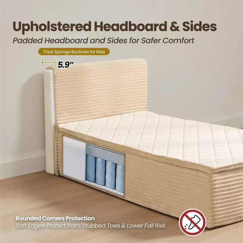 Matelas jumeau en peluche - Aucun assemblage requis, isolation du mouvement et sommeil rafraîchissant et respirant