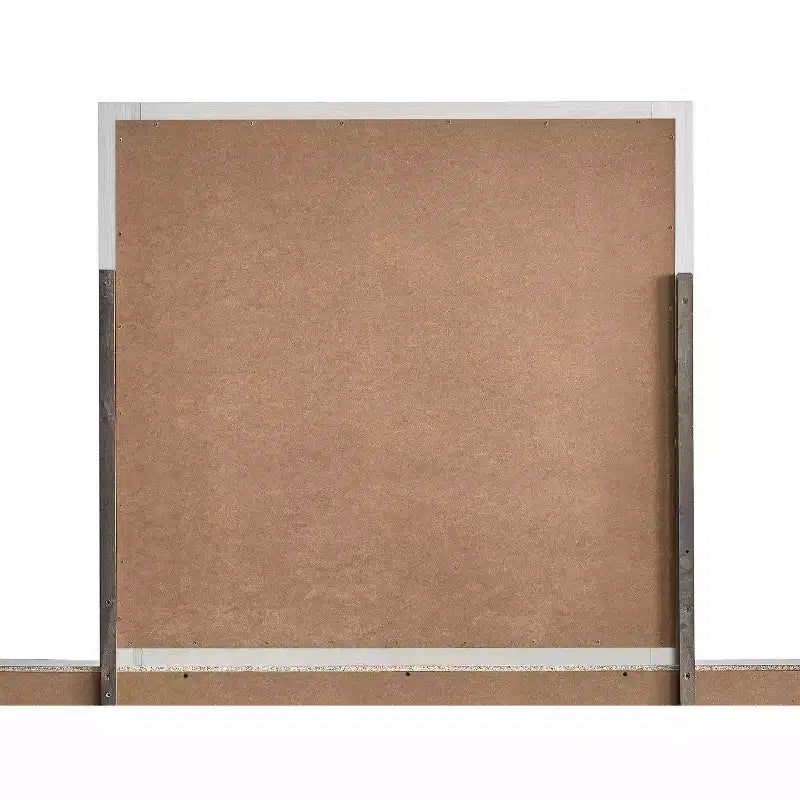 Miroir de commode rectangulaire en bois, 39 po L x 37 po H