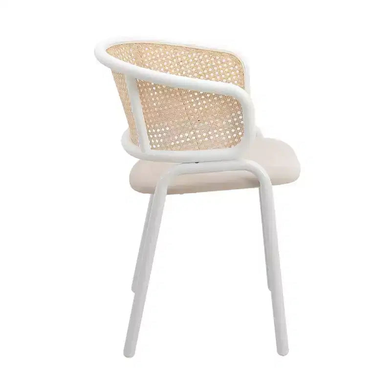 Chaise de salle à manger moderne avec cadre blanc, design confortable et durable pour cuisine, salle à manger, bureau, salon, café ou étude