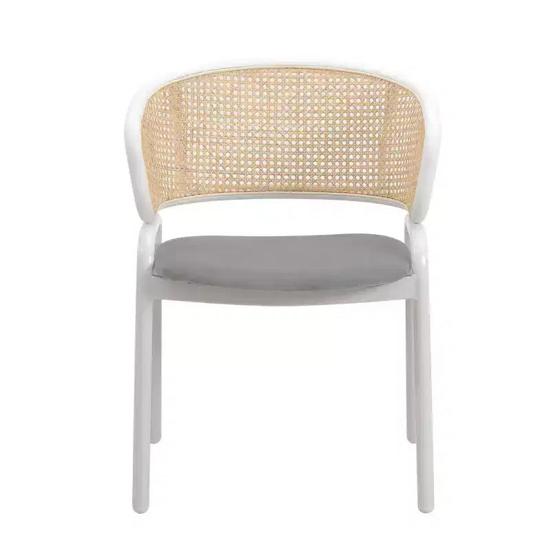 Chaise de salle à manger moderne avec cadre blanc, design confortable et durable pour cuisine, salle à manger, bureau, salon, café ou étude