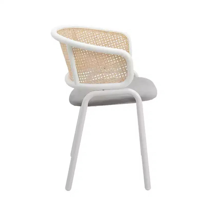 Chaise de salle à manger moderne avec cadre blanc, design confortable et durable pour cuisine, salle à manger, bureau, salon, café ou étude