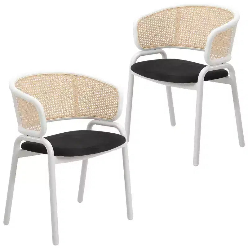 Chaise de salle à manger moderne avec cadre blanc, design confortable et durable pour cuisine, salle à manger, bureau, salon, café ou étude