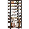Tribesigns 9-Tier Corner Shoe Rack, Vertical Shoe Storage Organizer